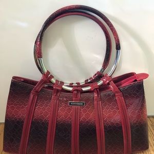 Vittorio Handbag Red Leather